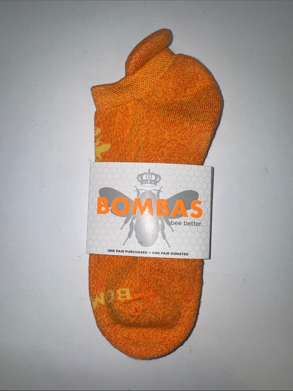 Bombas low-cut Athletic Socks in Orange